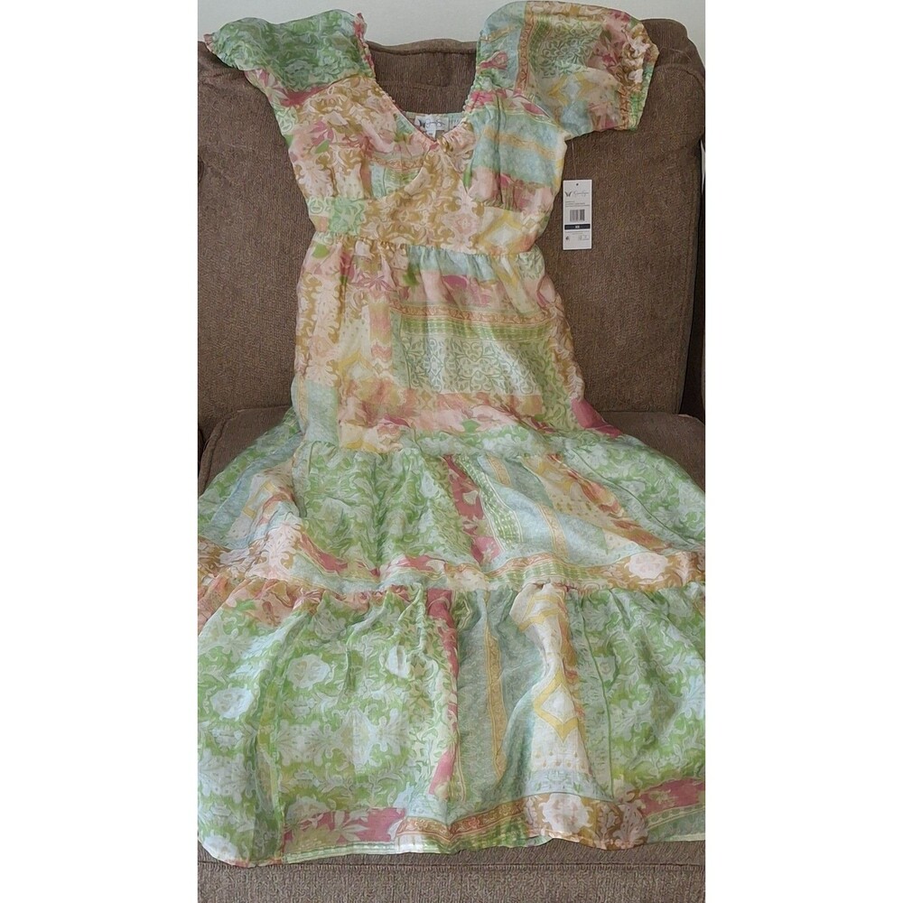 Jessica Simpson Women's Emmory Tiered Maxi Dress, Sizes XS - Picture 4 of 16